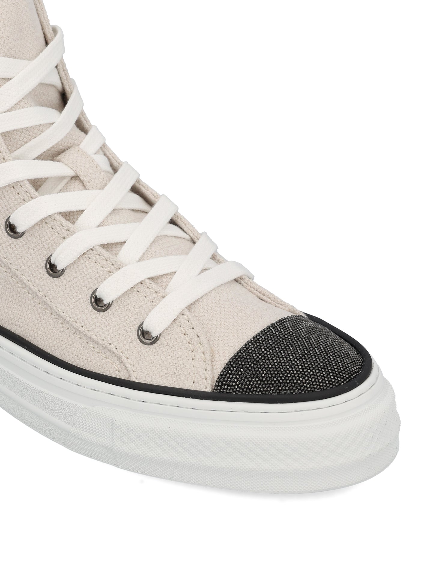 Sneakers realizzate in cotone e lino. MZ58G2618 C209 BRUNELLO CUCINELLI