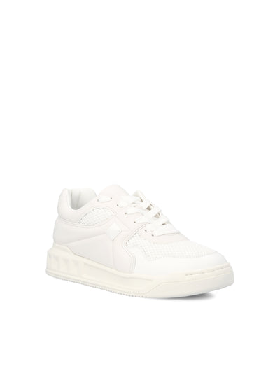 Sneakers Low-Top One Stud in rete e nappa. 5Y2S0E71SAT 0BO VALENTINO GARAVANI