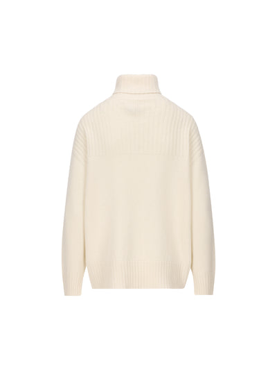 Maglione realizzato in misto lana e cashmere. V38504 BURRO VANISE'
