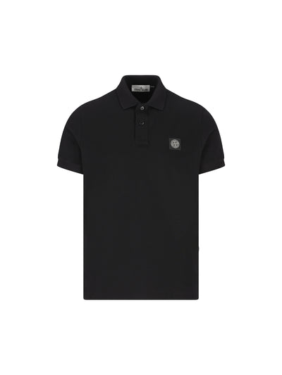 Polo a manica corta in cotone biologico e piquet di elastan. 22002SC S0017V0029 STONE ISLAND