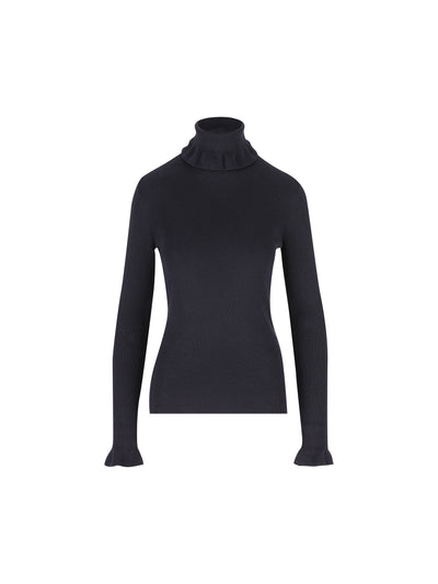 Pullover dolcevita aderente in maglia di lana e cotone. CH25AMP14520 4C4 CHLOE'