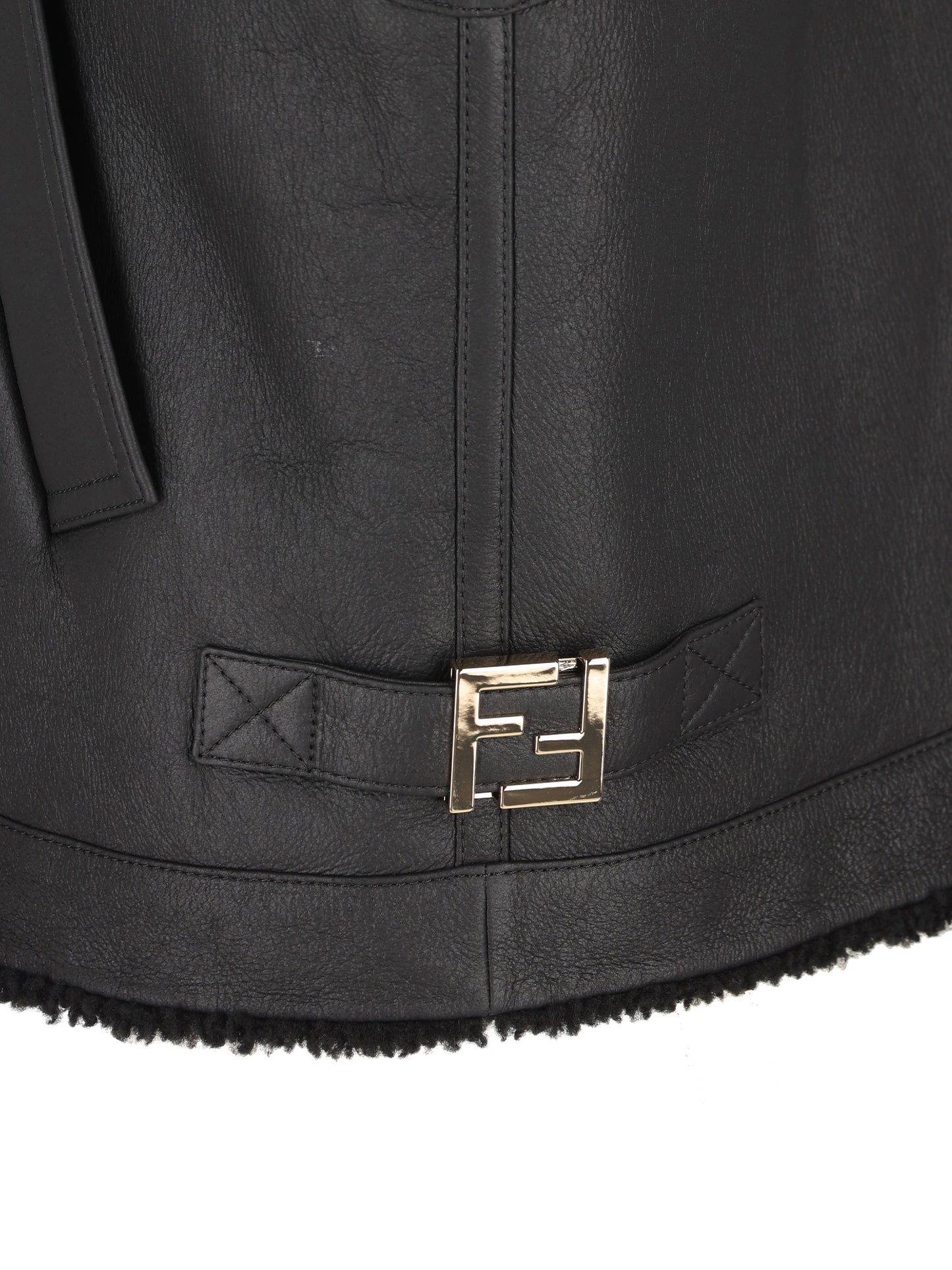 Gilet realizzato in pelle di agnello. FM5434 AHBDF0GME FENDI