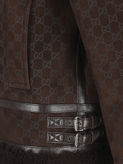 Giacca in pelle. 835526 XSAGB2037 GUCCI