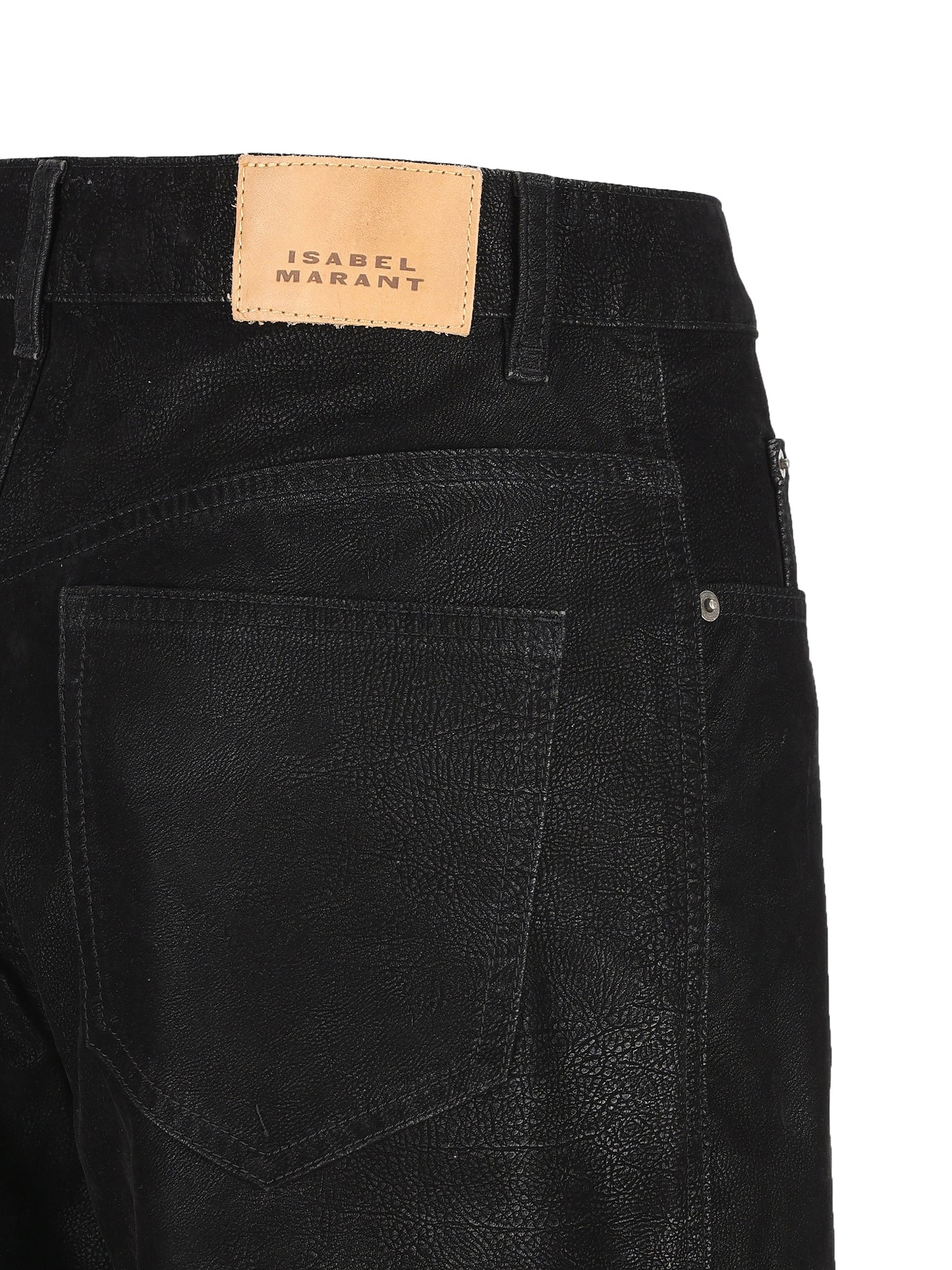 Jeans realizzati in poliuretano. 25APA0556FA-C3B01E 01BK ISABEL MARANT ETOILE