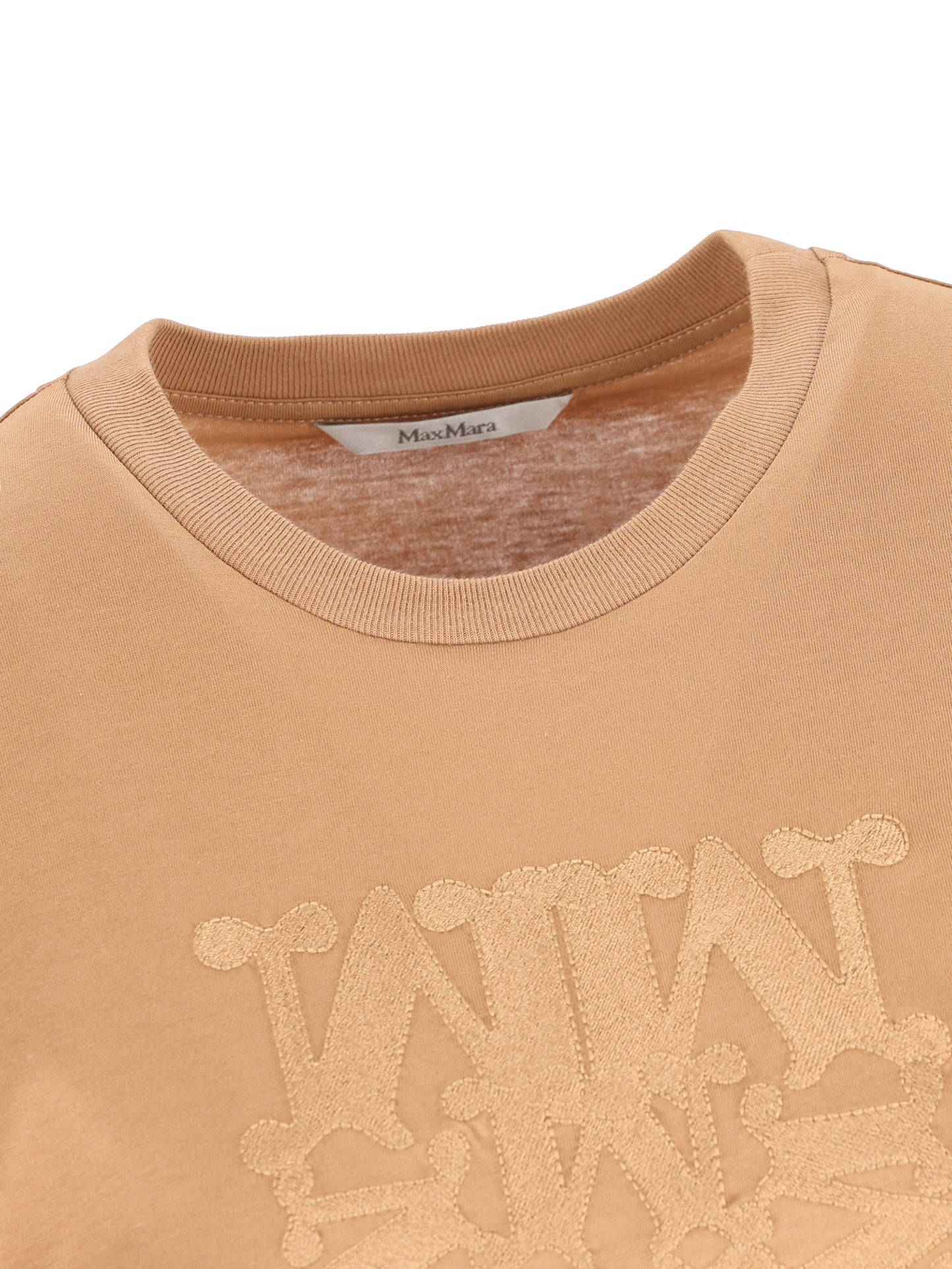 T-shirt Bravo in cotone con ricamo 2521946032600 009 MAX MARA