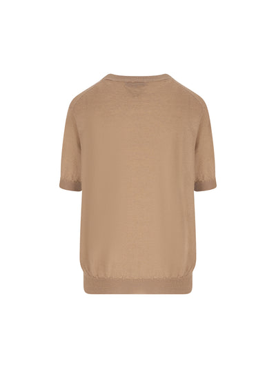 Maniche corte in cashmere. P24D2Q 17O0F0040 PRADA