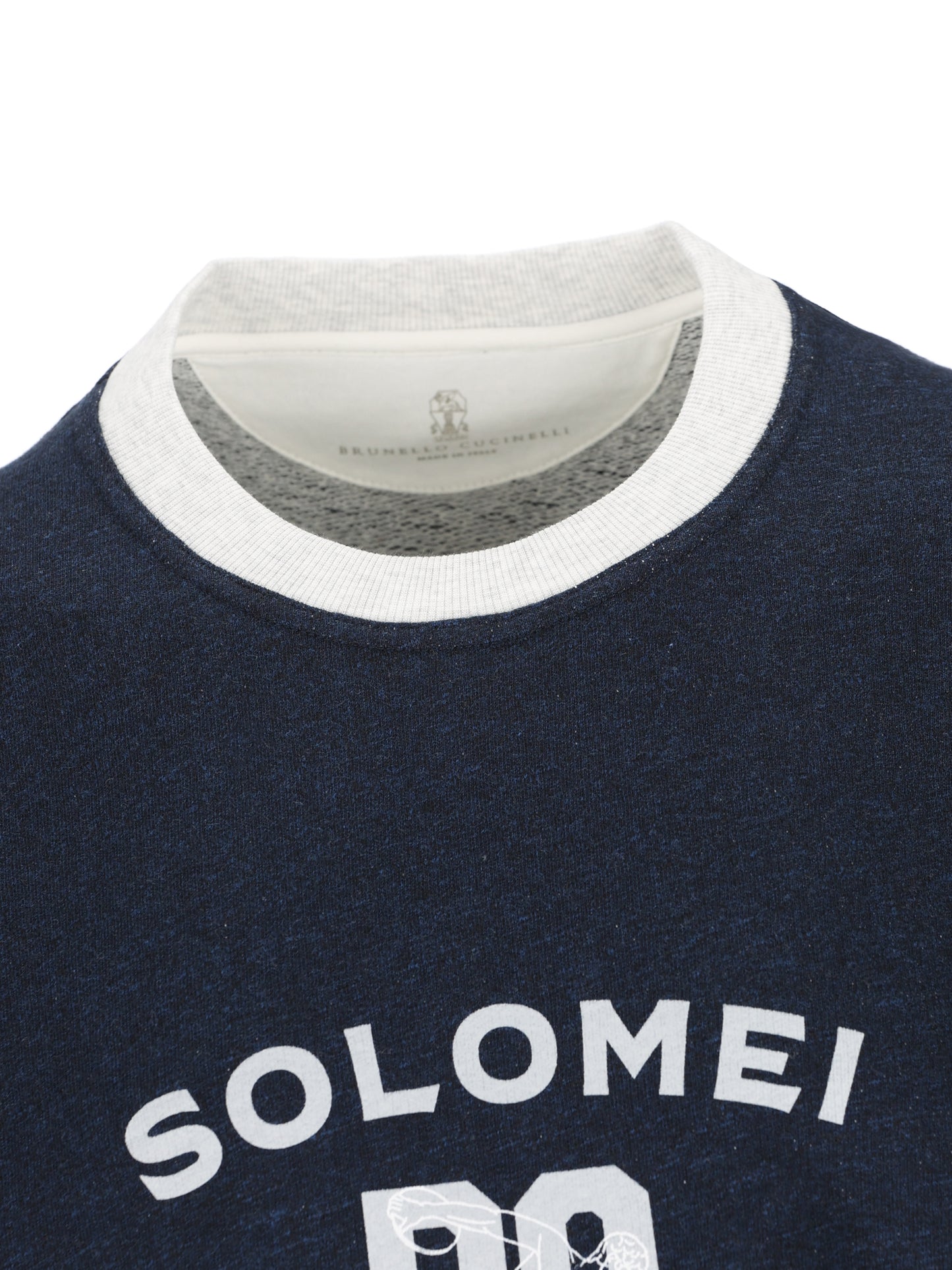 Felpa realizzata in cotone e lino. MR8313380G CD649 BRUNELLO CUCINELLI