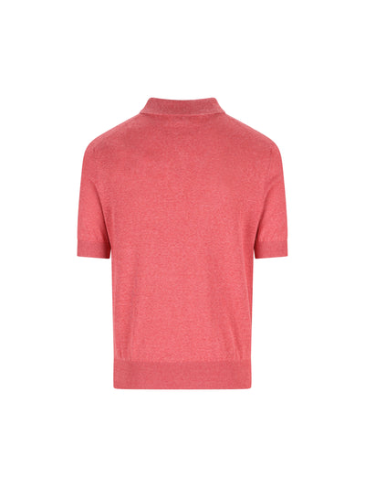 Polo realizzata in lino e seta. MSL806105 C7781 BRUNELLO CUCINELLI