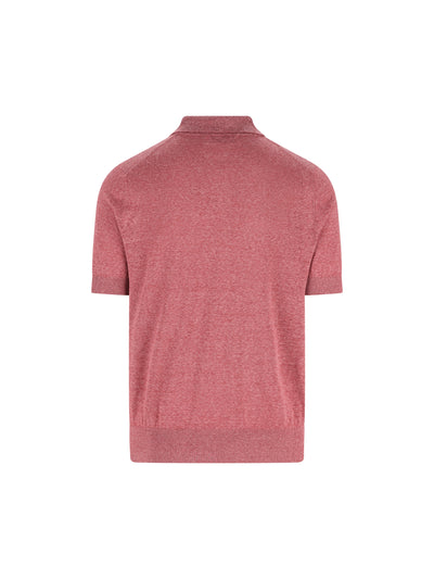Polo realizzata in lino e seta. MSL806105 C7796 BRUNELLO CUCINELLI