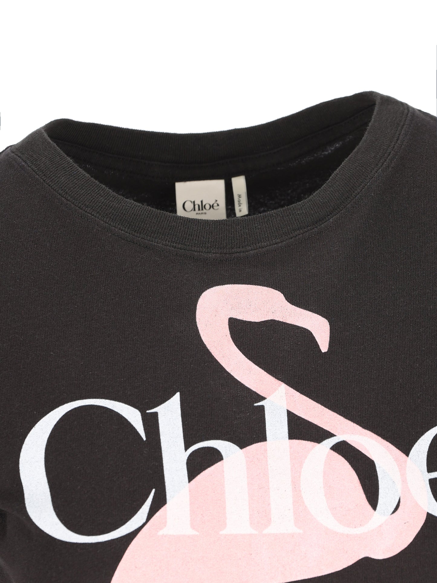 T-shirt baby fit con logo in jersey di cotone CH26SJH08194 070 CHLOE'