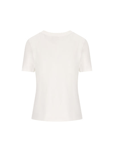 T-shirt baby fit con logo in jersey di cotone CH26SJH08197 101 CHLOE'