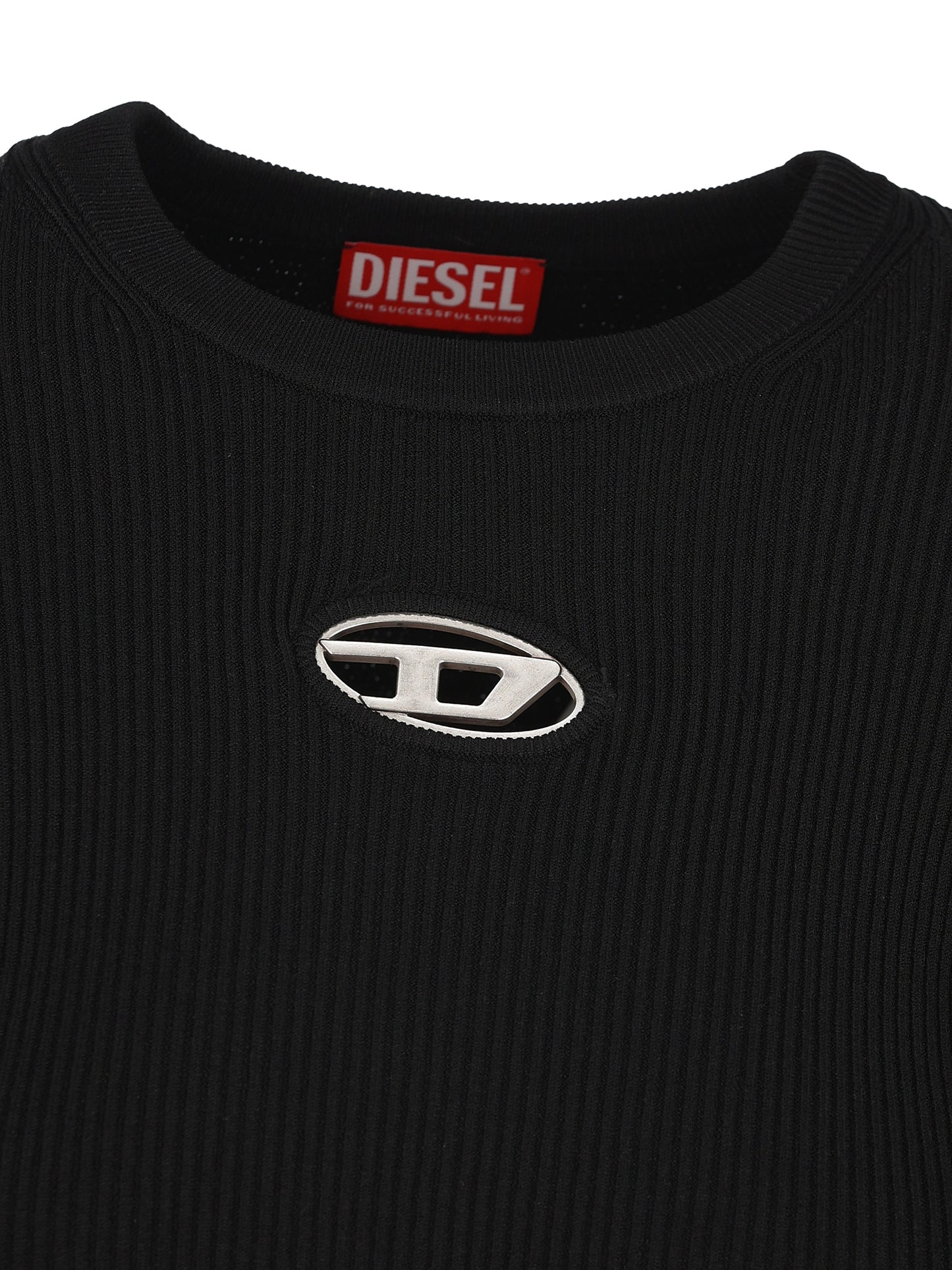 Top M-Valari a coste in viscosa con Oval D. A15328 0DLAX9XX DIESEL