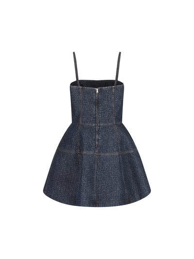 Abito corto bustier realizzato in cotone. FLD568 AW82F1UKI FENDI