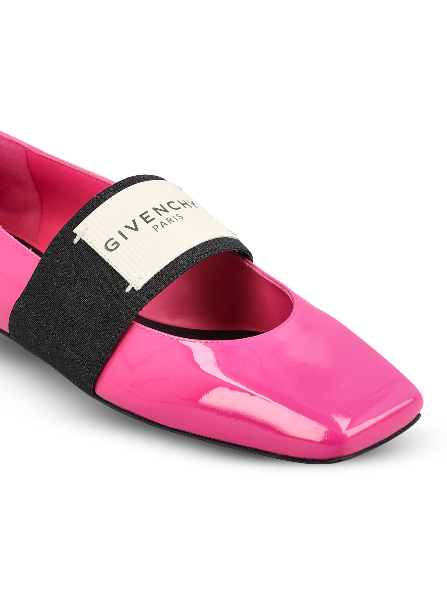 Ballerine Label in Pelle di Vitello Verniciata BE5010E2FF 675 GIVENCHY