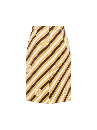Gonna realizzata in ciniglia di velluto. 854626 ZAUMT2006 GUCCI