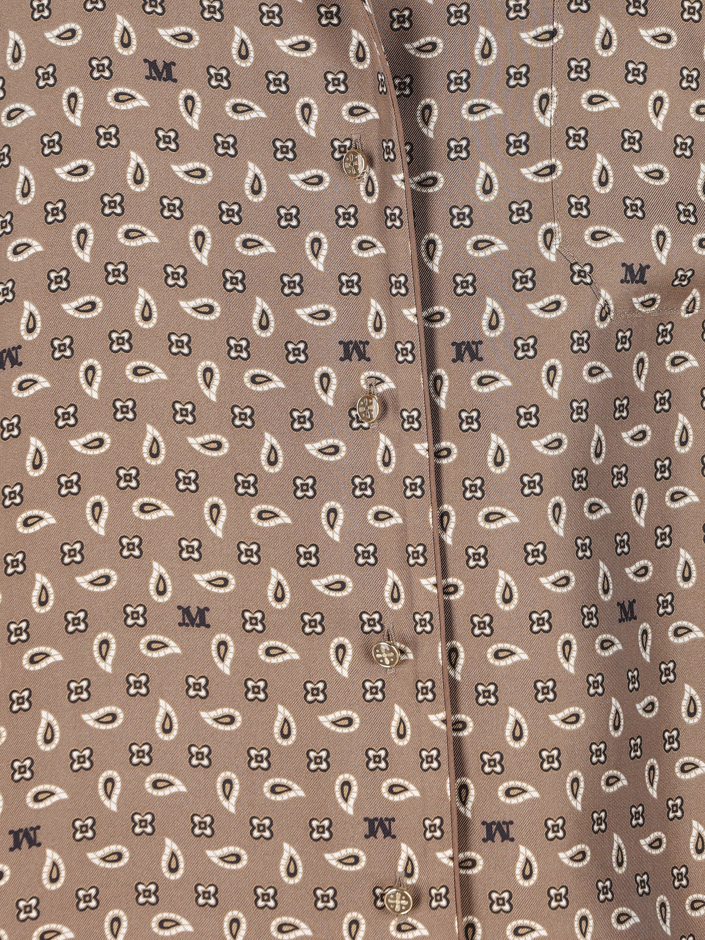 Camicia semiaderente in seta stampata 2611111131600 006 MAX MARA