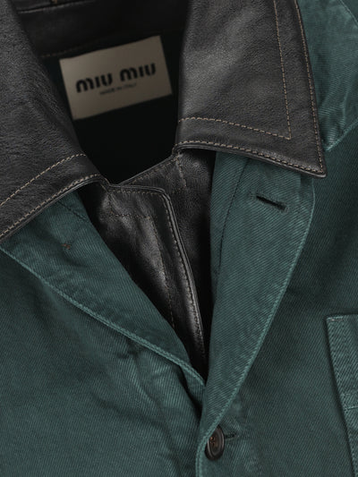 Giacca realizzata in cotone. MH2053 19R2F0422 MIU MIU