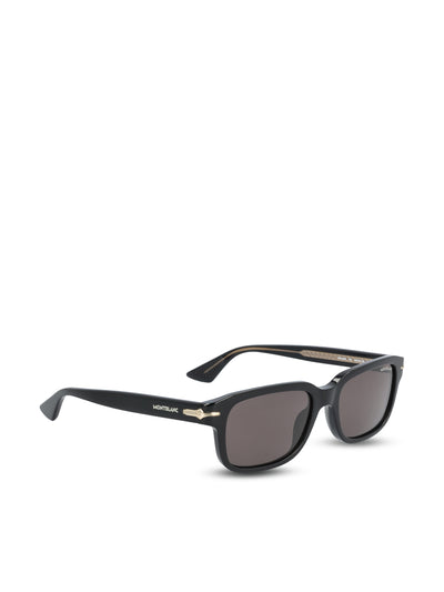 Occhiali da sole realizzati in acetato. MB0436S BLACK-BLACK-GREY MONTBLANC