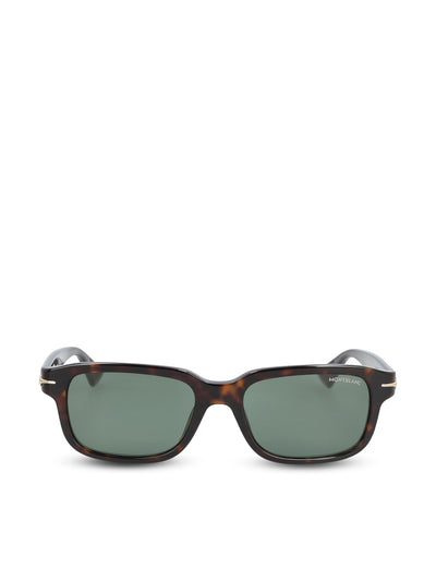 Occhiali da sole realizzati in acetato. MB0436S HAVANA-HAVANA-GREEN MONTBLANC