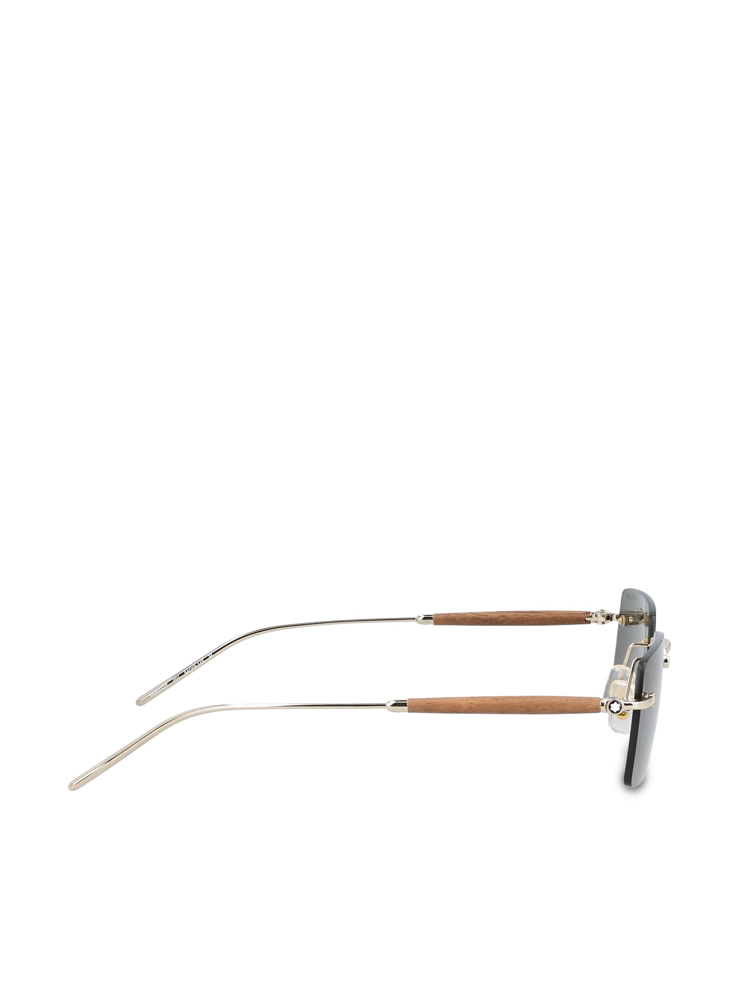 Occhiali da sole realizzati in metallo. MB0453S GOLD-GOLD-GREY MONTBLANC