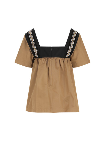 Top realizzato in cotone. P981NR 19Q7F0594 PRADA