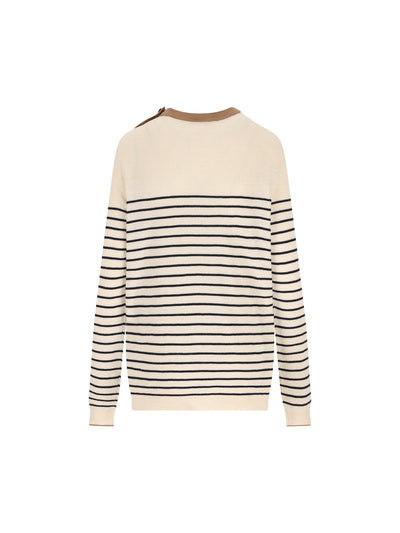 Maglione realizzato in lino e cotone. UMF262 188YF0018 PRADA