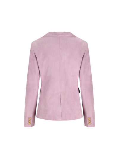 Blazer realizzato in pelle. LIZZIE LILLA TAGLIATORE