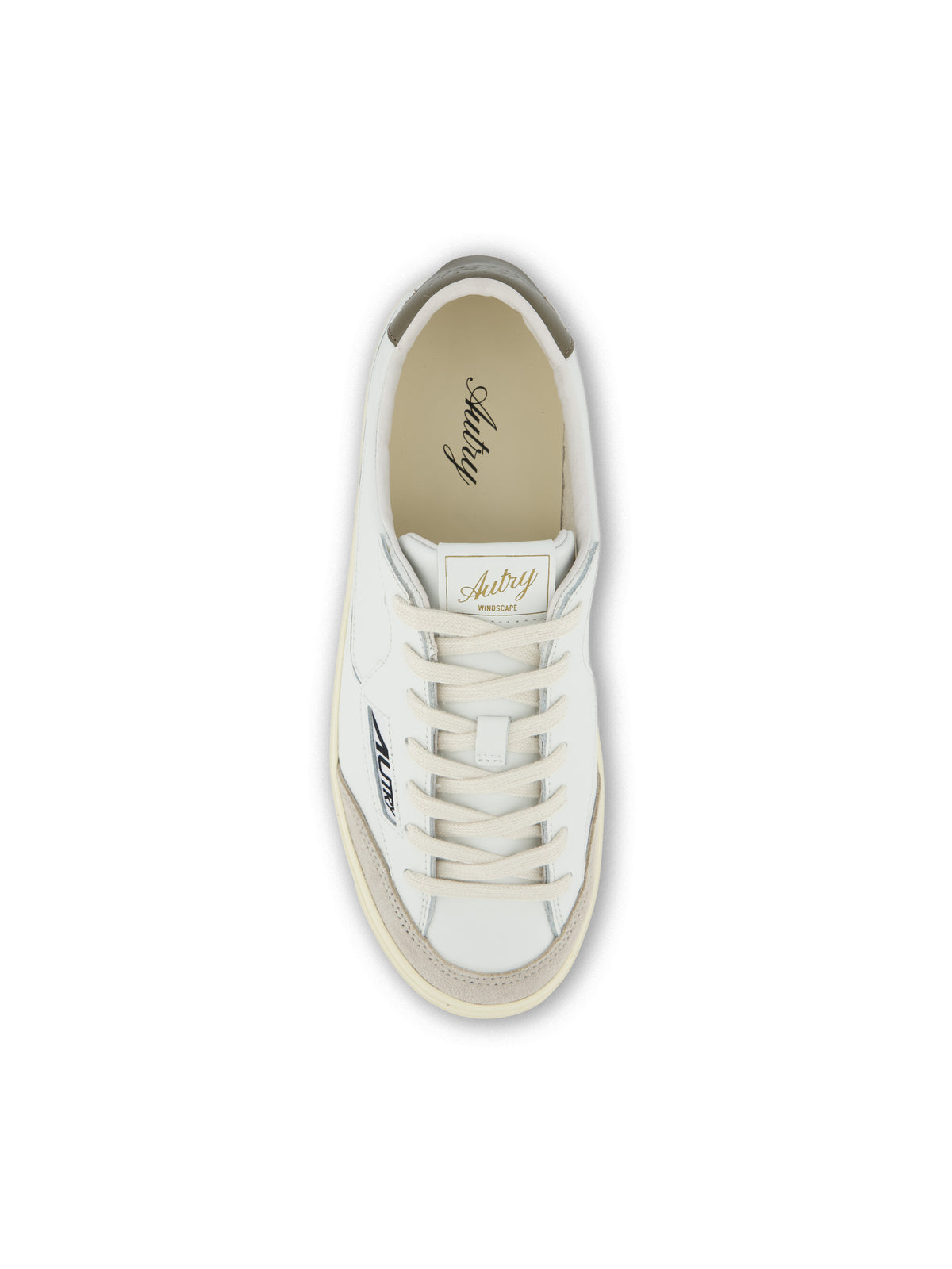 Sneakers Windscape low in pelle bianca e space SCLM UK10 AUTRY