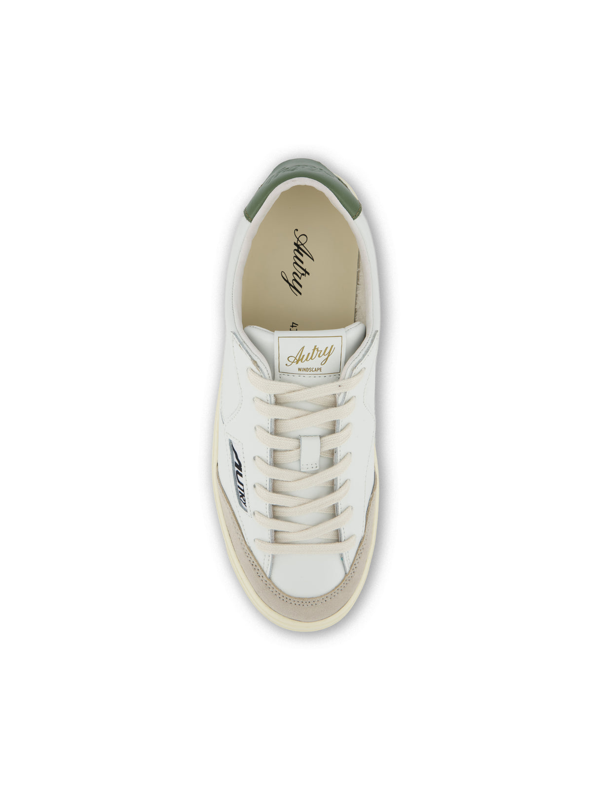 Sneakers Windscape low in pelle bianca e space SCLM UK11 AUTRY