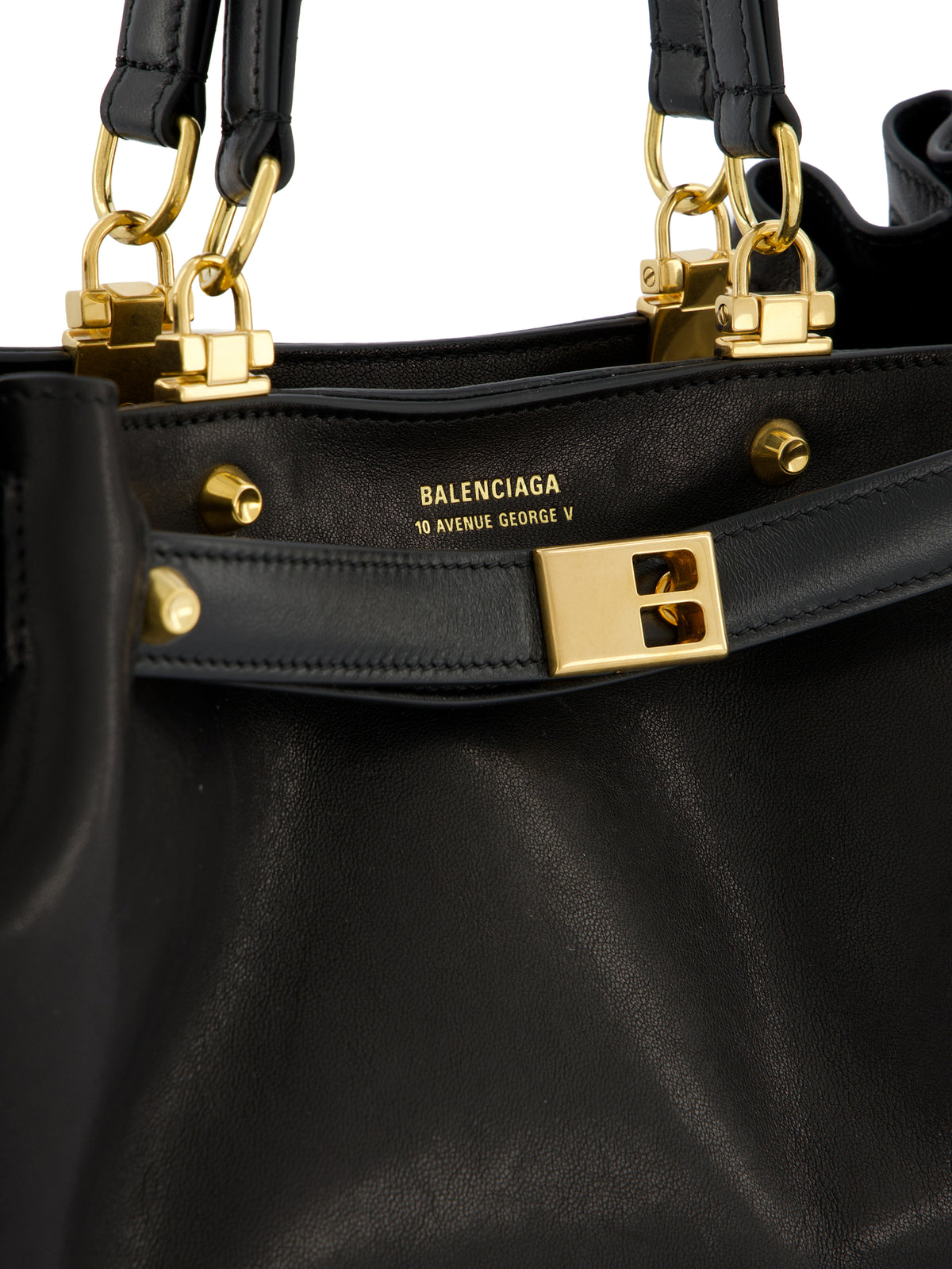 Borsa realizzata in pelle di montone e ottone. A007J4 2ACT41000 BALENCIAGA