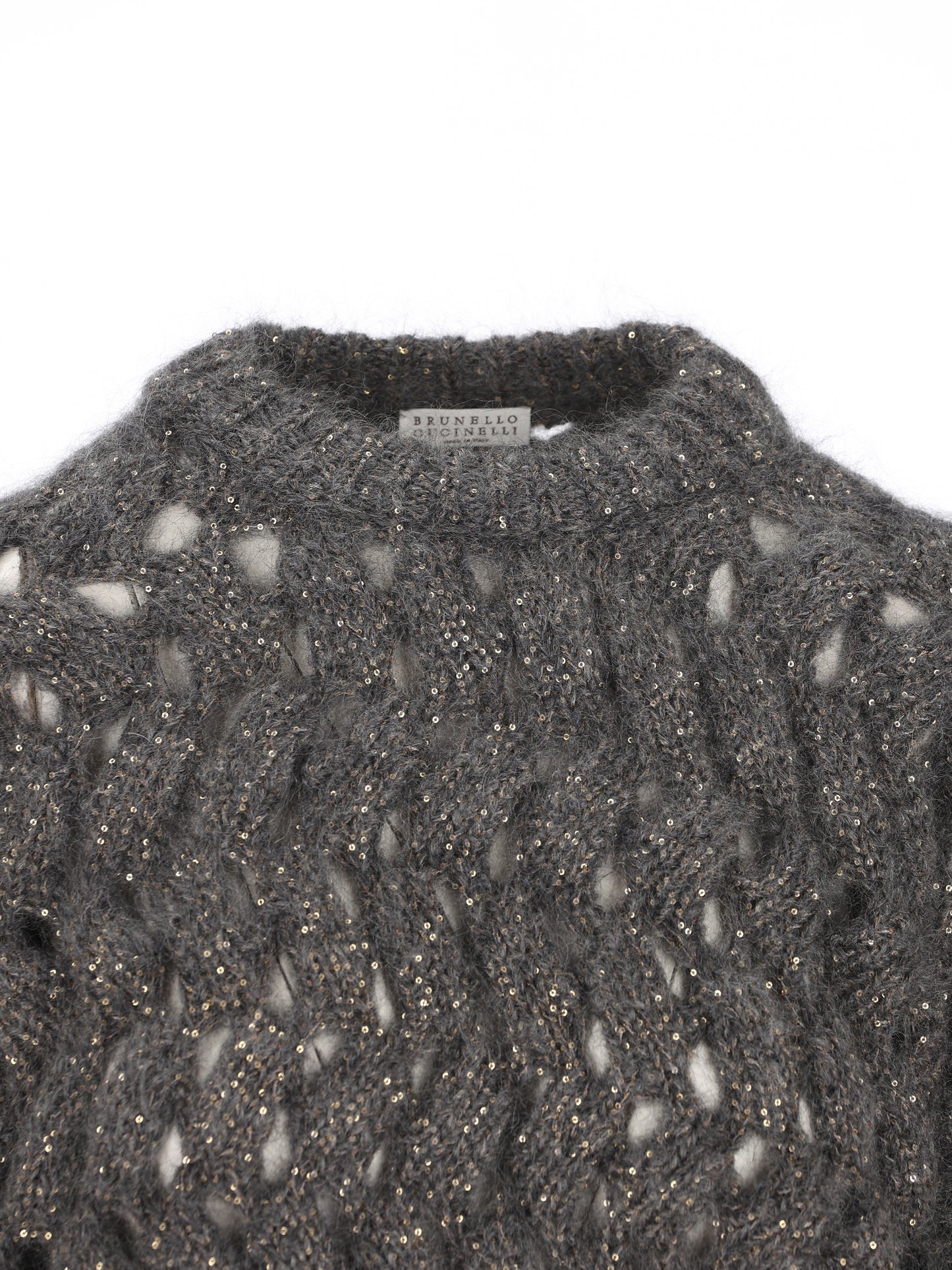 Maglia realizzata in mohair e poliammide. MNT347520 CGD77 BRUNELLO CUCINELLI