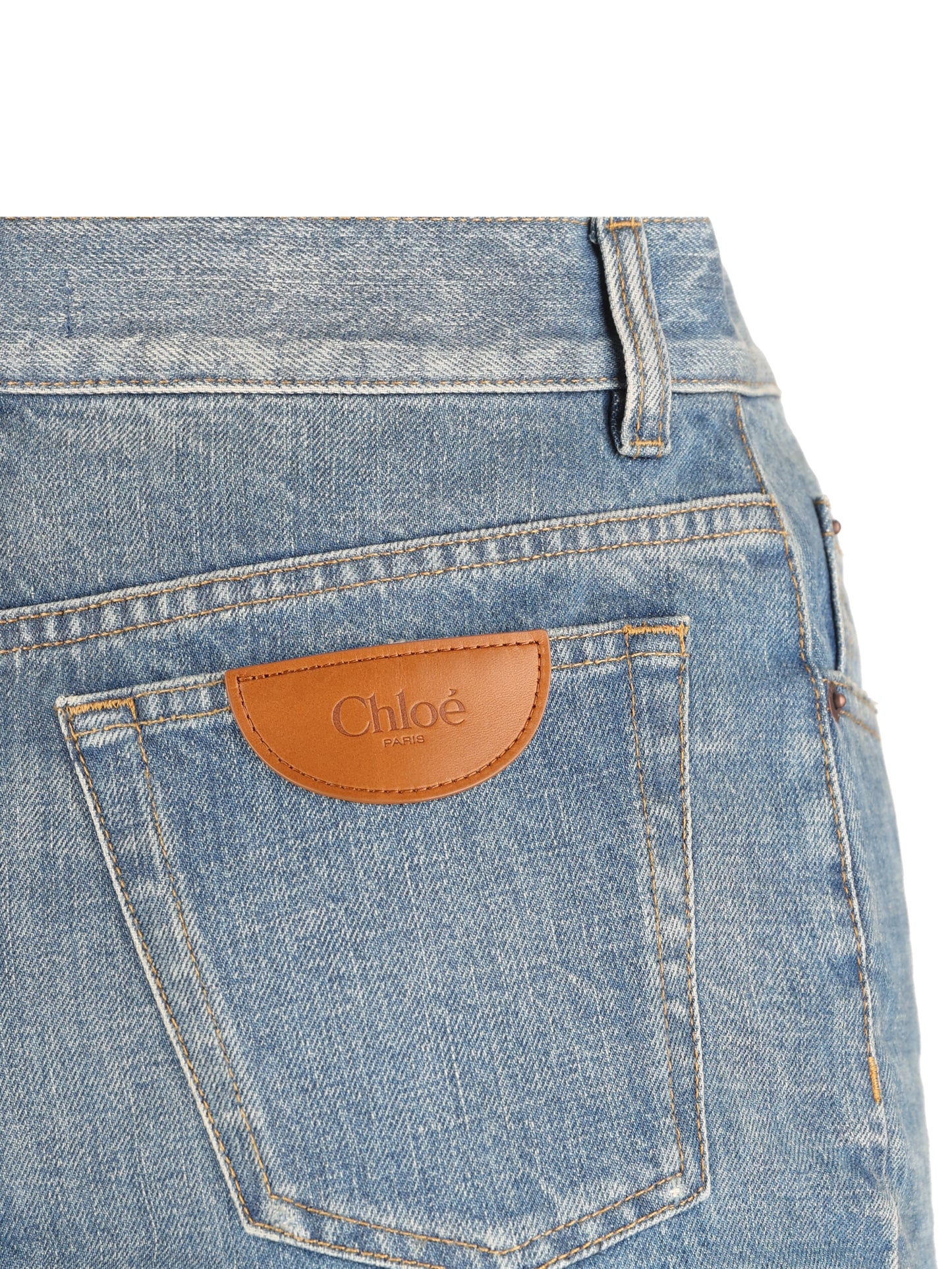 Jeans a palloncino con vita alta in denim CH26ADP46901 40C CHLOE'