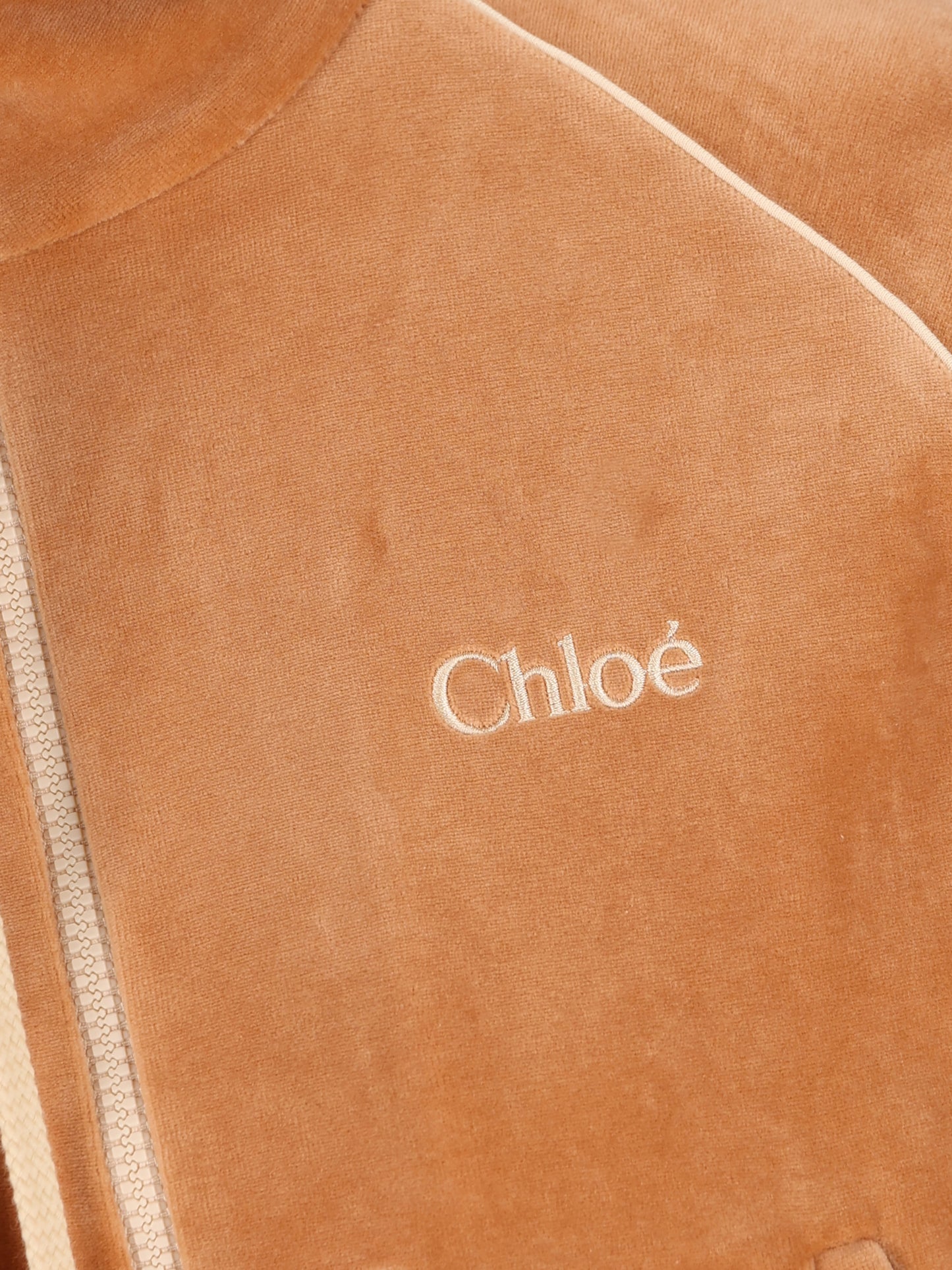 Giacca da tuta in velluto Smoked Ochre CH26AJH25188 271 CHLOE'
