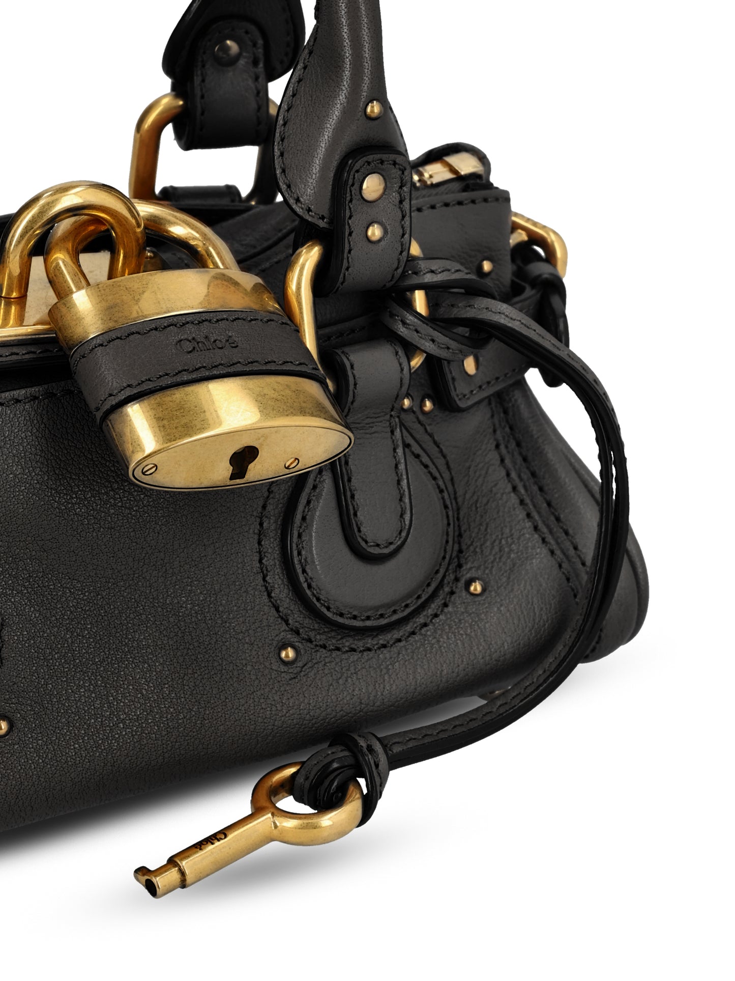 Borsa Paddington piccola in pelle granata CH26SS805P75 001 CHLOE'