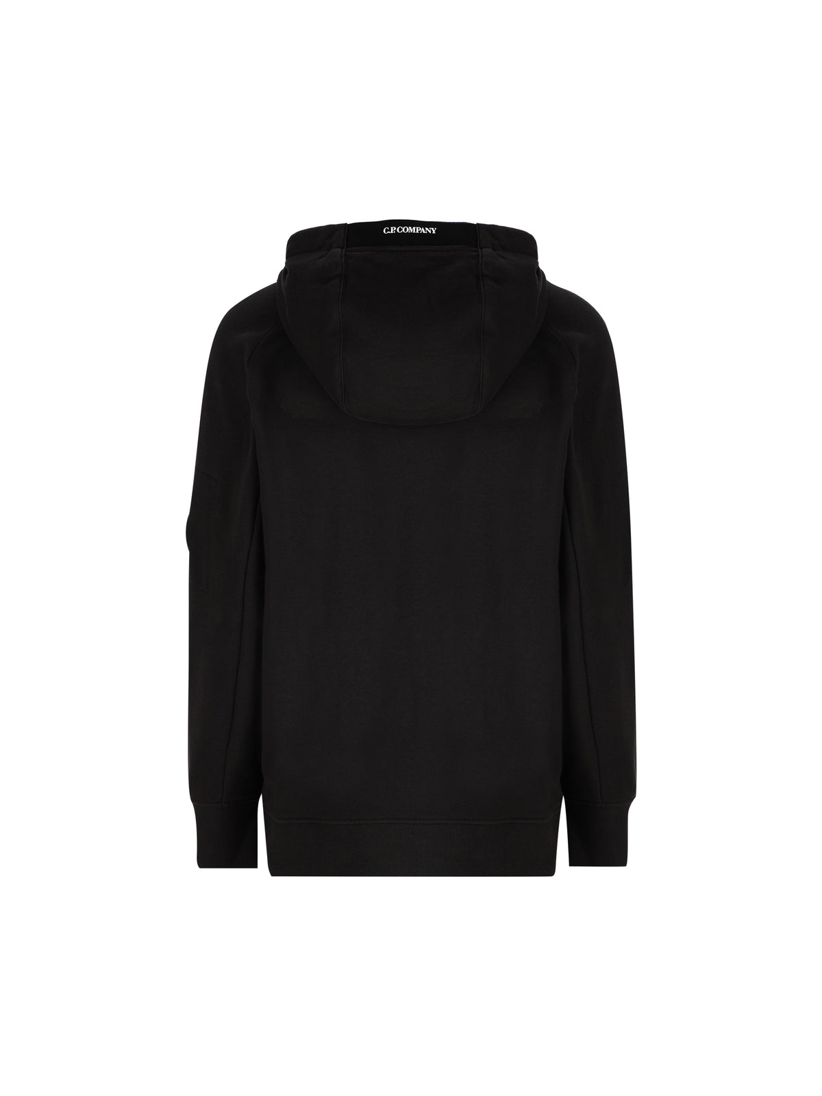 Felpa con cappuccio in pile a coste diagonali RCCMSS716M 005086W999 C.P COMPANY