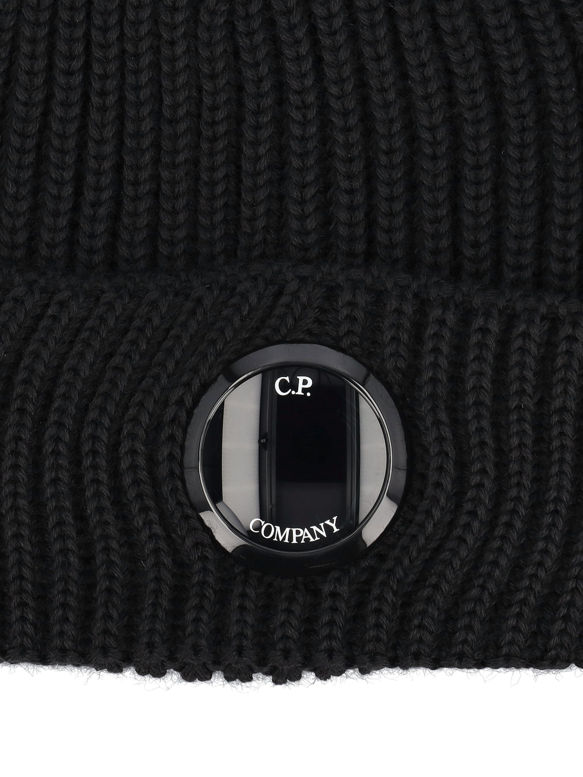 Cappello in lana a coste con lente RFCMAC739A 005509A999 C.P COMPANY