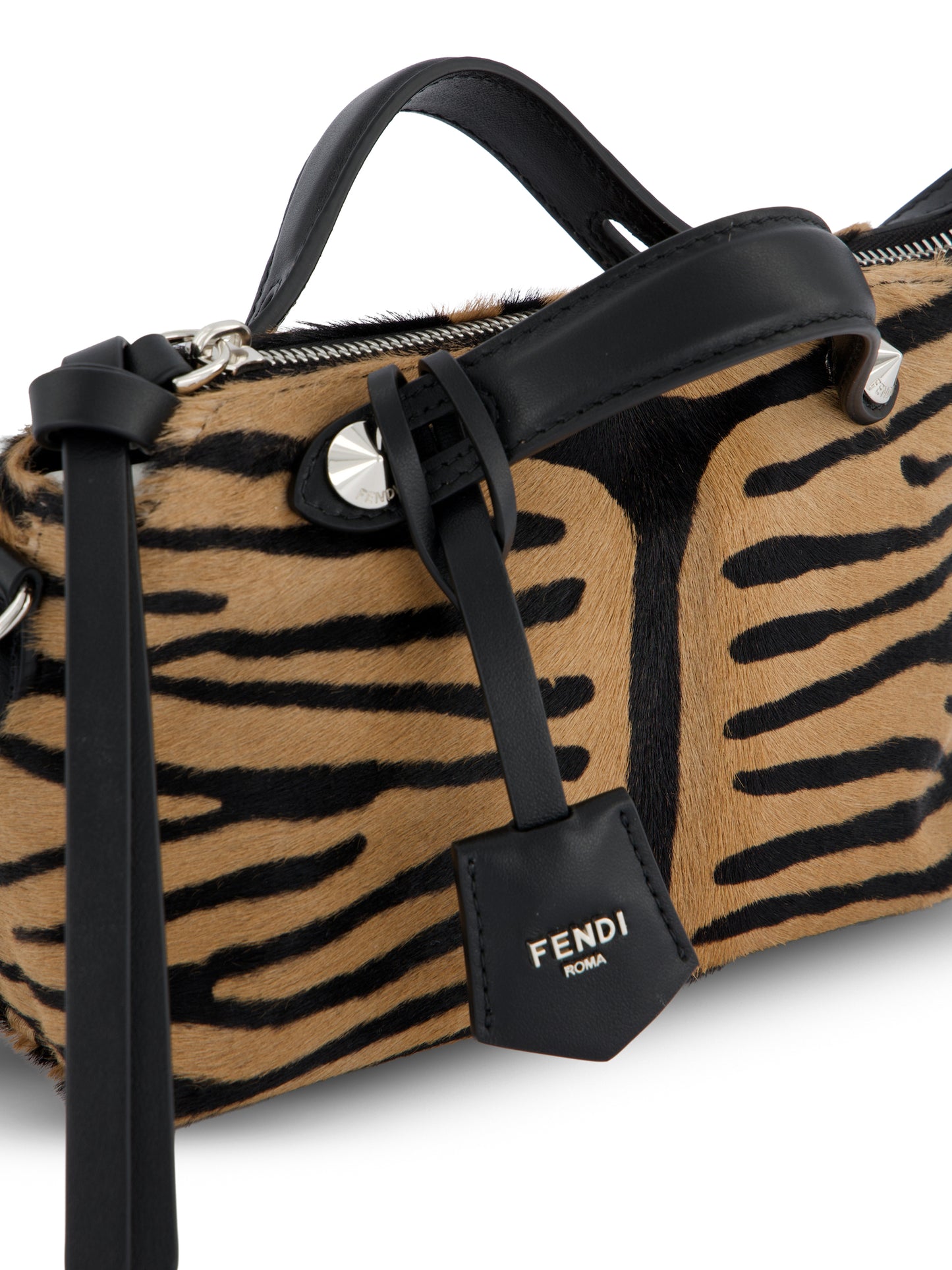 Minibag in pelle effetto cavallino 8BS098 B1F5F0RQ9 FENDI