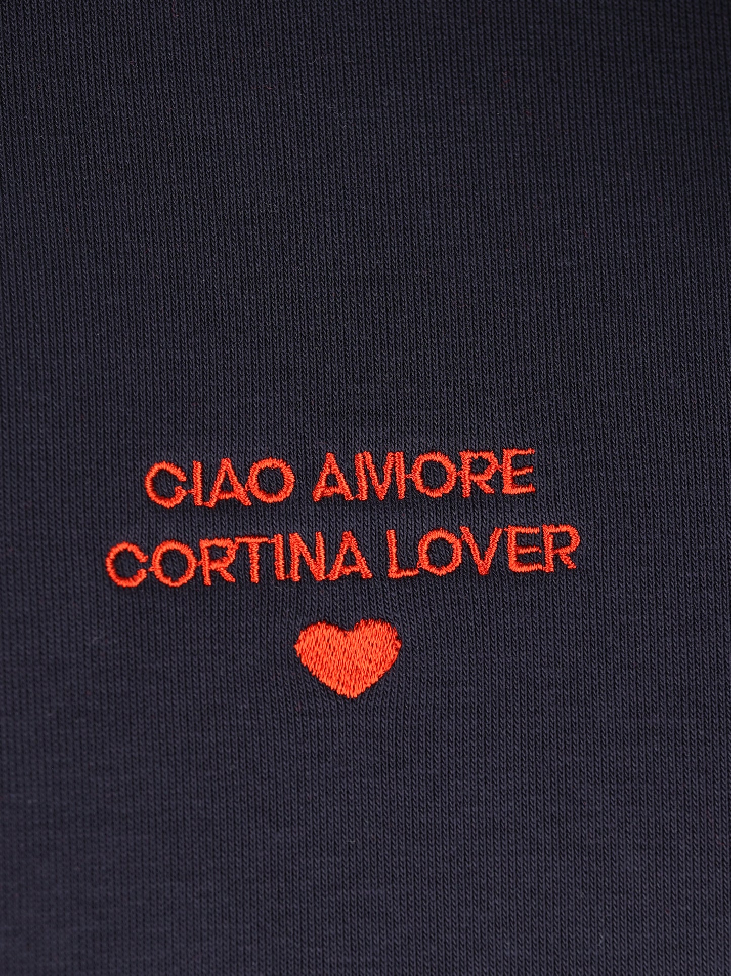 Felpa Ciao Amore Cortina Lover Blu FK2702 03 GIADA BENINCASA