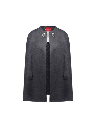 Mantella realizzata in lana e seta. 852796 ZAQW01179 GUCCI