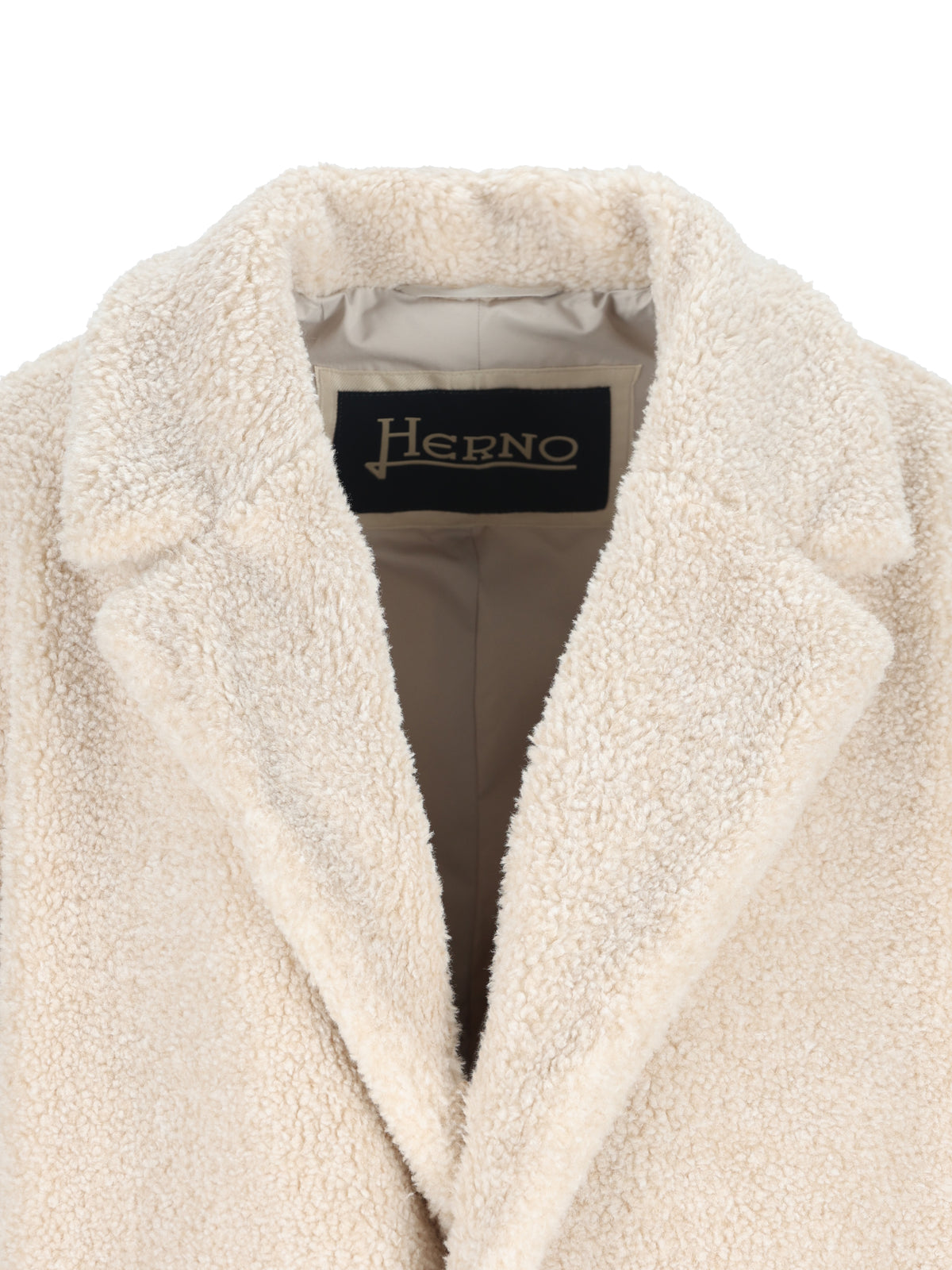 Cappotto in tessuto effetto orsetto. CA000206U 127351983 HERNO