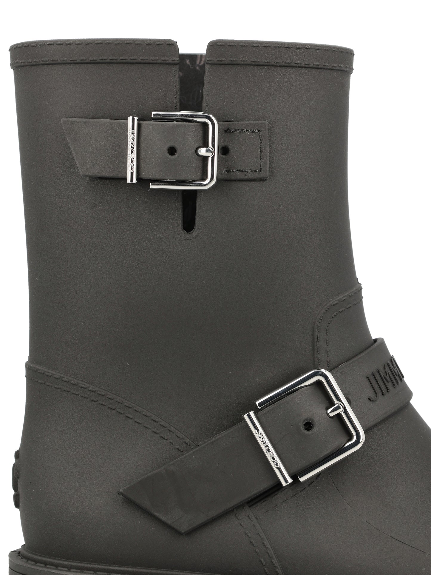 Stivaletti realizzati in gomma. BIKER RAIN TPYBLACK JIMMY CHOO