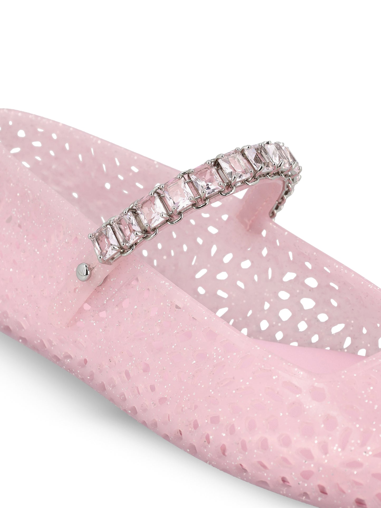 Ballerine realizzate in TPU. THE JELLY NTXCOTTON CANDY/SILVER MIX/COTTON JIMMY CHOO