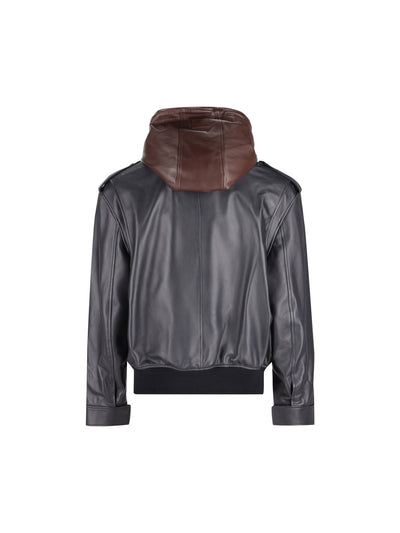 Giacca con cappuccio in nappa di agnello H526Y34LBR 5110 LOEWE