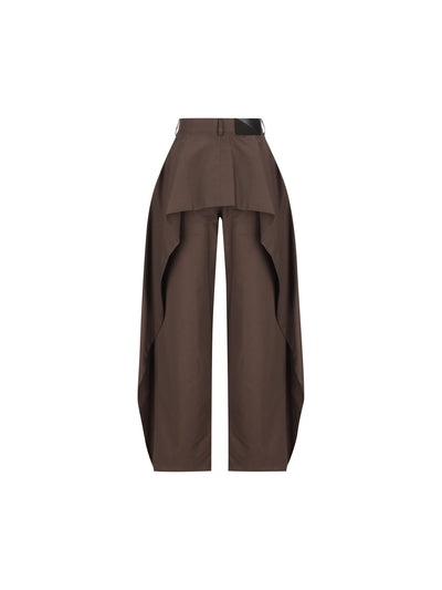 Pantaloni in gabardine di cotone e seta. S359Y04XJ9 3100 LOEWE