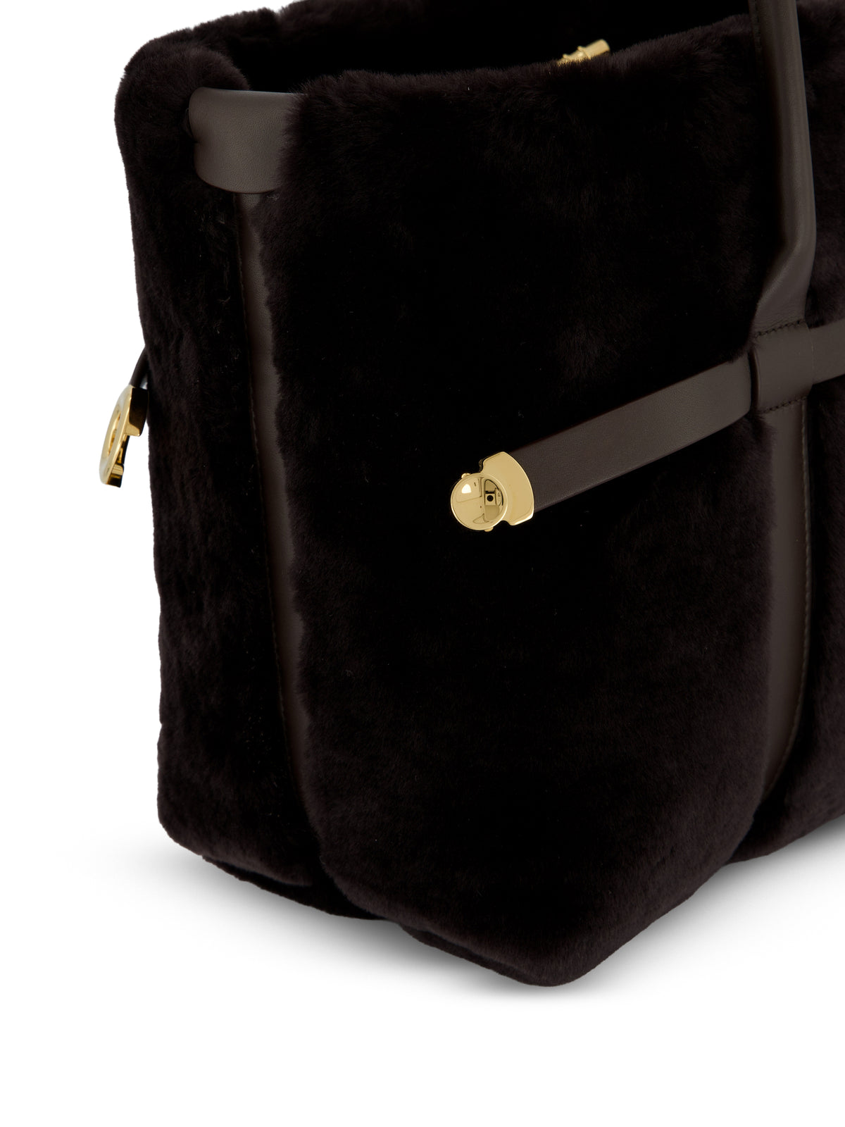 Borsa realizzata in pelle di montone FLW0299 H0TO LORO PIANA