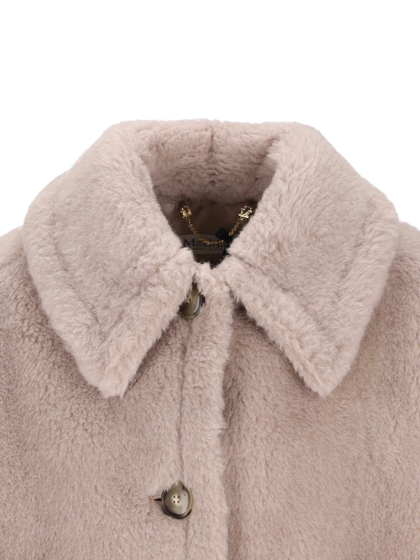 Cappa boxy in Teddy di alpaca e lana 2624736242600 002 MAX MARA