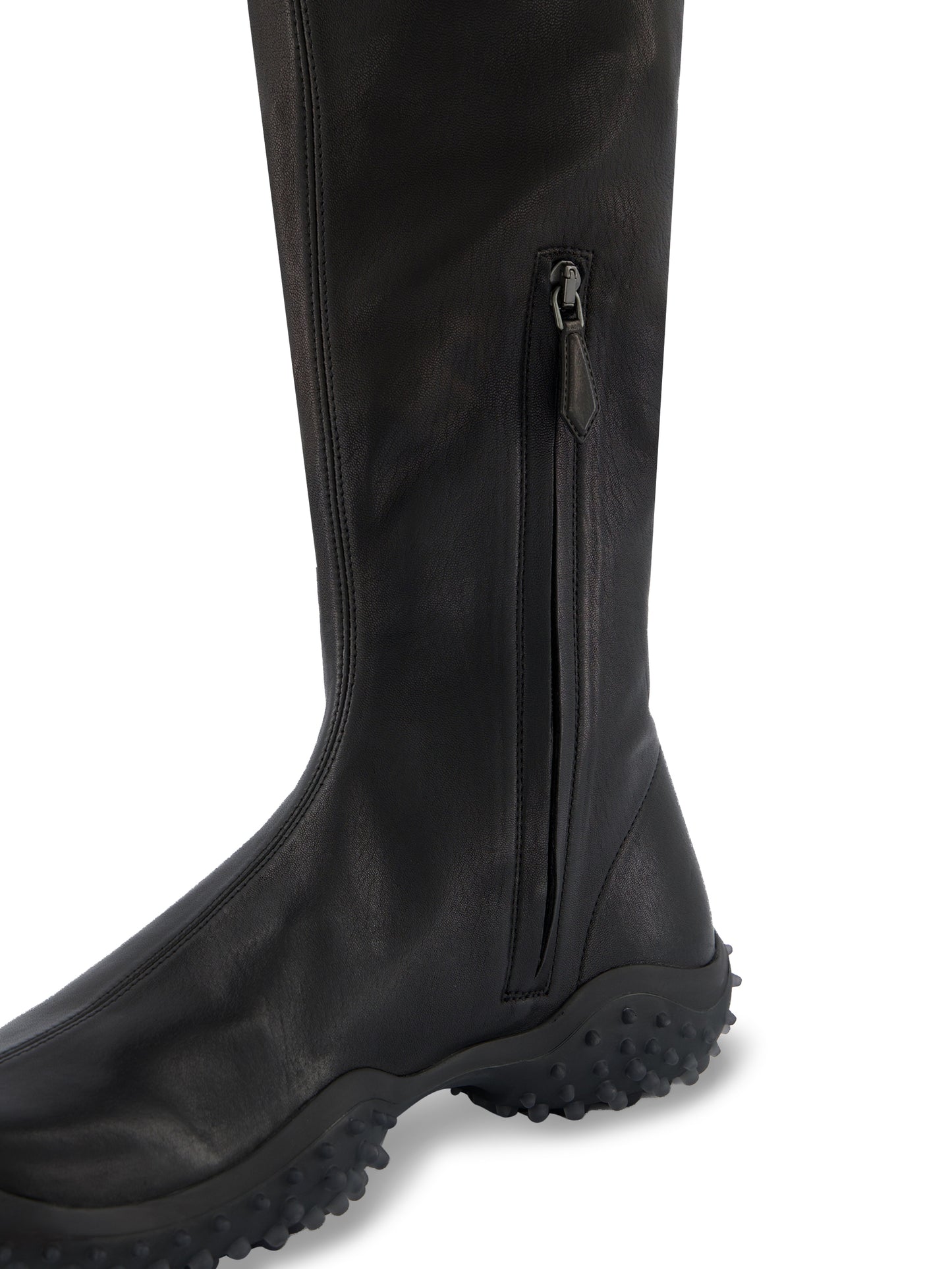 Stivali in Nappa Stretch con Suola Bubble 5W805E L68F0002 MIU MIU