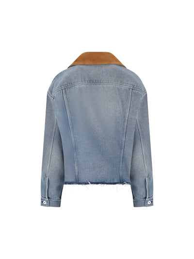 Blouson realizzato in denim. GWB313 196YF0013 MIU MIU