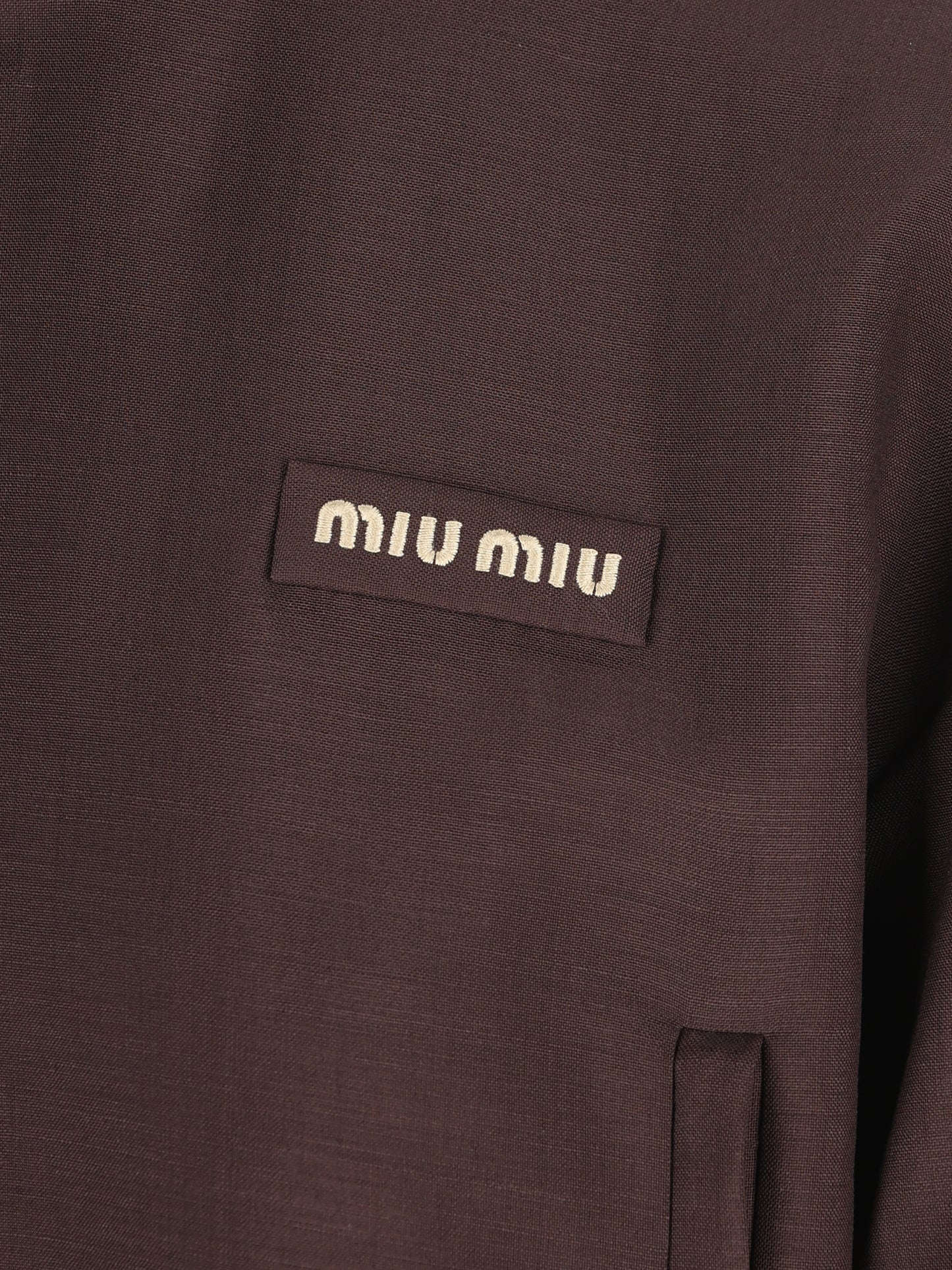 Blouson realizzato in mohair. ML1513 12I1F0324 MIU MIU