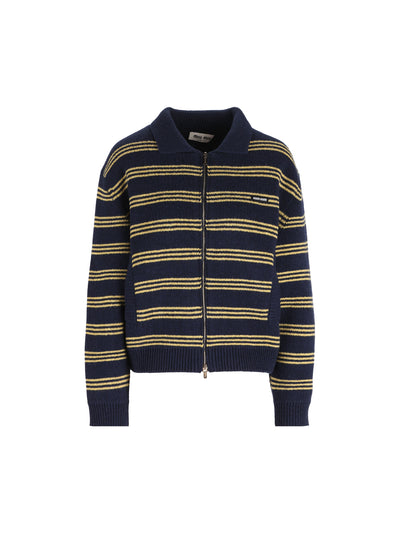 Cardigan realizzato in lana e cashmere. MMF04A 6300F0008 MIU MIU